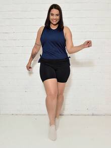Women Sports Tees & Tanks - Màu xanh hải quân - Xem 5