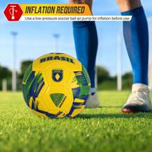 Vizari National Team Soccer Ball – Size 3, 4, 5 For Youth & Adults | Durable Faux Leather & Rubber | Country Designs: USA, Mexico, Brazil, Argentina, Germany, Portugal, England, Japan, Australia - 巴西 - 查看 5