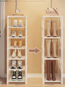 Tủ đựng giày đa năng, kệ giày nhiều ngăn cho lối vào nhà, tủ đựng đồ dùng ký túc xá, thiết kế tối giản hiện đại. - trắng - Xem 7