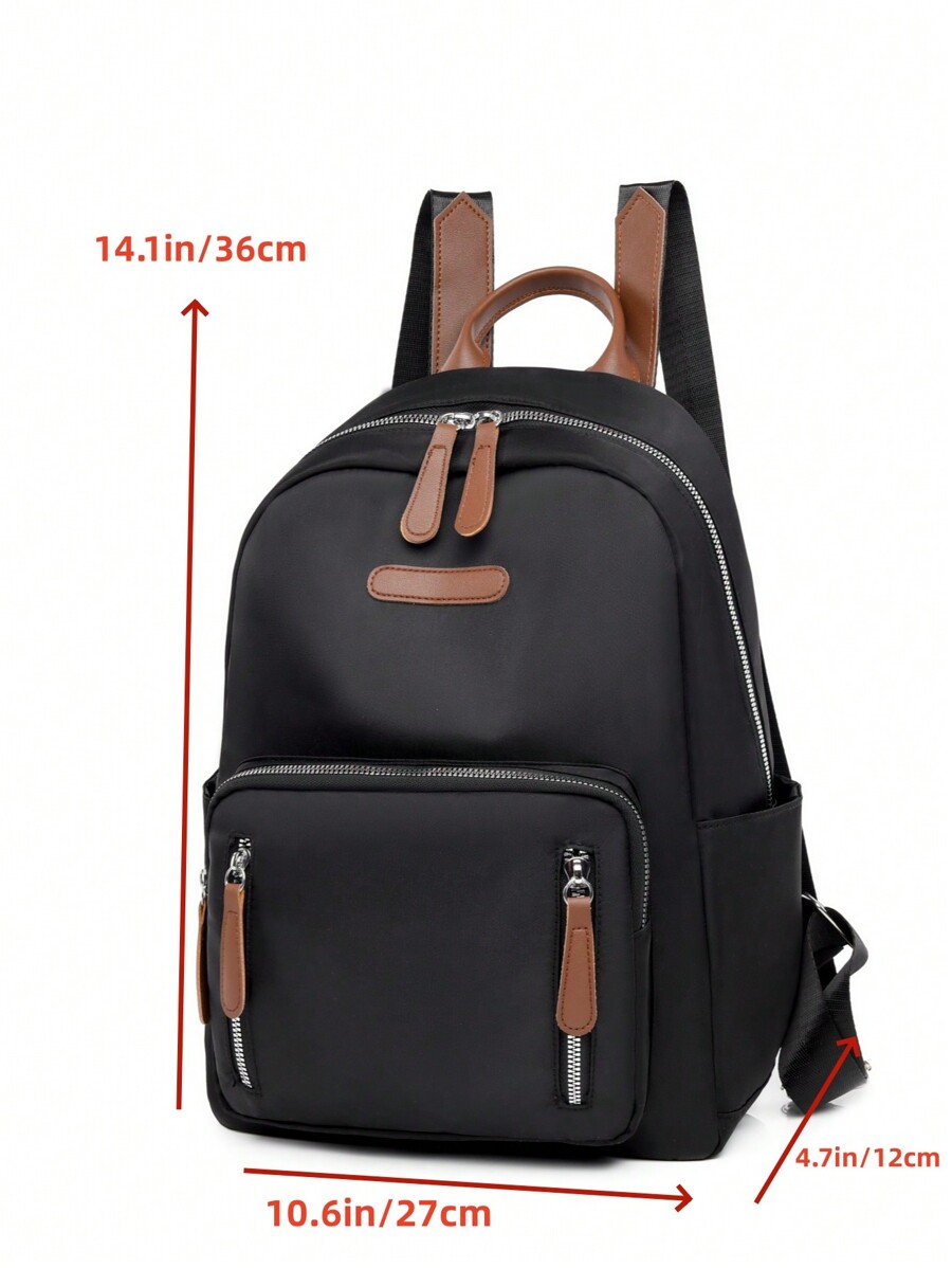Sac à dos de style collège grande capacité et imperméable à la mode, parfait pour les étudiantes