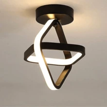 220V 小型 LED 吸顶灯，圆形/方形黑色/金色/白色现代 LED 吸顶灯具，适用于走廊、卧室、厨房、客厅、书房，3000K/4000K/6500K - 吸頂燈1 - 查看 13