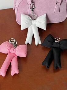 1PC Ins Niche Móc khóa nơ dễ thương, Mặt dây chuyền túi xách cao cấp, Trang trí ba lô hình trái tim cho bé gái, Nhẹ, Dễ mang theo, Dễ treo, Có thể dễ dàng treo trên chìa khóa xe, Túi xách, Ba lô, Ví và các vật dụng khác Hoàn hảo cho mọi dịp như Hẹn hò, Đám cưới, Mua sắm, Văn phòng, Xe hơi, Nhà cửa, v.v. Là một lựa chọn quà tặng lý tưởng Tặng cho bạn bè, Vợ, Gia đình, Bạn học, Quý cô và các cô gái vào ngày sinh nhật, Ngày lễ hoặc Tiệc tùng. Chiều dài của nơ là ngẫu nhiên, Ngày lễ tình nhân - Nhiều màu - Xem 18