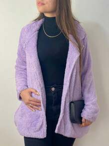 Women Coats - tử đinh hương - Xem 9