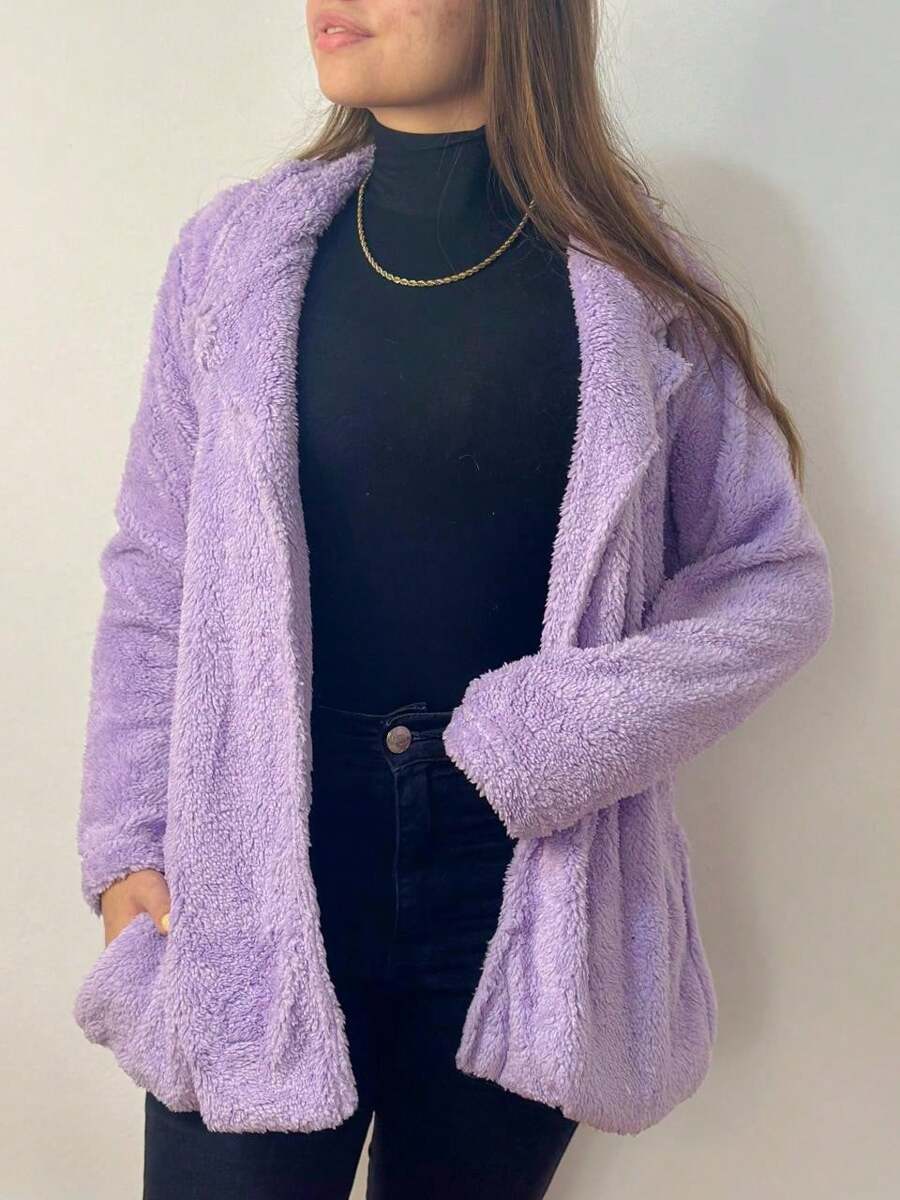 Women Coats - tử đinh hương - Xem 1