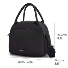 1 Túi đựng cơm trưa cách nhiệt, Túi giữ nhiệt cơm trưa chống thấm nước, Hộp đựng cơm trưa cách nhiệt, Túi đựng cơm trưa di động có thể tái sử dụng, Có dây đeo có thể điều chỉnh, Có thể sử dụng khi đi làm, đi học, dã ngoại Túi đựng cơm trưa Túi tote đựng cơm trưa Túi đựng đồ ăn trưa dễ thương cho phụ nữ Túi đựng đồ ăn trưa nhỏ cho phụ nữ Túi đựng đồ dùng học tập cho phụ nữ Túi đựng đồ dùng học tập cho phụ nữ Phụ kiện học tập Đồ dùng học tập - màu đen - Xem 5