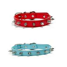 1pc Pet Spike Collar, Dog Anti-Bite Collar,  PU Material Collar, High-End Pet Collar, Cat & Dog Collar - Multicolor - View 3