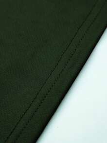 [Tùy chỉnh] Áo thun Polo nam phong cách bạn trai cá nhân hóa với logo nhỏ ở mặt trước, khẩu hiệu ở mặt sau, đường cắt thông minh - Vui lòng cung cấp thông tin của bạn để tùy chỉnh. Thường ngày, rộng rãi, thời trang - xanh quân đội - Xem 5