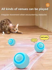 Interactive Cat Toys Ball  Electric Cat Toy Automatic Rolling Robotic Car Motion Activate - Multicolor - View 6