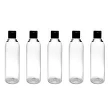 Kit 5 Travel Bottles Shampoo Cream Soap 100ml With Fliptop Lid - màu đen - Xem 1