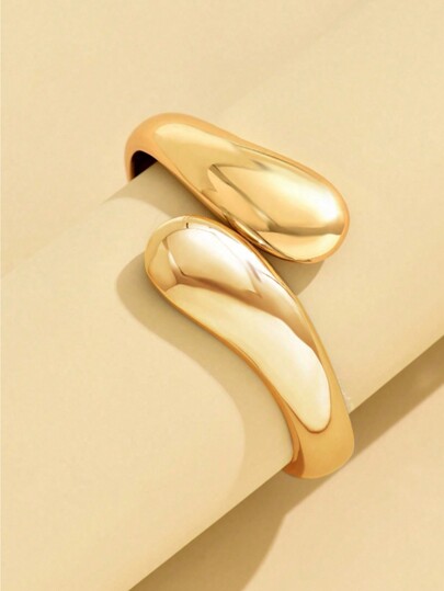 1 peça pulseira robusta estilo europeu e americano em forma de lágrima para mulheres, adequada para festas, reuniões e uso diário