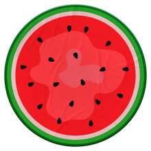 Cobija Frazada Redonda de Tela Ultra Suave (150 x 150 cm) Manta Circular de Comida Frutas Panes Viajera y cálida Regalo Decorativo Con Forma Especial, Manta Suave Y Cómoda Para Cama, Sofá,  Oficina y Exterior - SANDIA - Ver 2