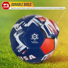 Vizari National Team Soccer Ball – Size 3, 4, 5 For Youth & Adults | Durable Faux Leather & Rubber | Country Designs: USA, Mexico, Brazil, Argentina, Germany, Portugal, England, Japan, Australia - 美國海軍 - 查看 3