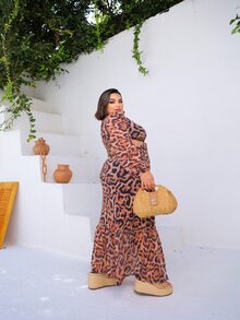 Plus Size Dresses - Rỉ Nâu - Xem 2