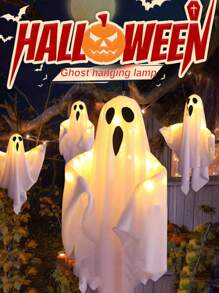1 件鬼魂吊灯（不含电子元件），万圣节装饰灯，非常适合鬼屋派对和室内氛围，适用于门廊和庭院装饰万圣节装饰房间装饰万圣节花园装饰礼物仙女节日装饰节日装饰 - 彩色 - 查看 7