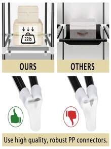 Closet Organizador de Ropa Armario Minimalista, Armario Tela Plegable y Tubo Metal, Portátil y montado, Estante de Ropa Ideal para BañO, para Mantas, Ropa, Zapato, Maletas - Burdeos - Ver 9