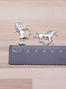 4pcs/Bag 6 Colors 30x22mm Horse Charms Pendant For DIY Keychain, Necklace, Bracelet, Earring Jewelry Making DIY Jewelry Findings