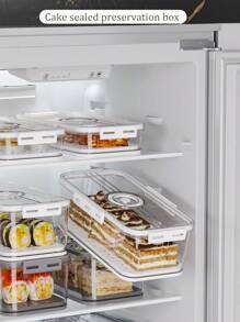 1個廚房食品儲存盒，透明水果和蔬菜保鮮盒，PET材質冰箱保鮮盒，堅果，蔬菜，肉類冷凍保鮮盒 - 深灰色 - 查看 10