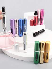 Refillable High-End Perfume Atomizer, Portable Mini Spray Bottle For Travel, Empty Fragrance Decanting Vial - Multicolor - View 1