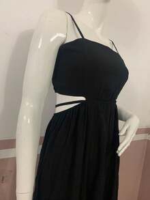 Women Long Dresses - 黑色 - 查看 2