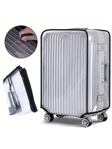 Transparent Luggage Cover, Travel Suitcase Dust Proof Cover, Travel Luggage Protector, Wheeled Suitcase Sleeve Luggage Covers Suitcase Protective Cover For Holiday For Vacation  Travel Essentials Travel Accessories Bag For School School Accessories School Stuff - Clear - View 8