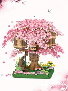 1 Bộ khối xây dựng 'Ngôi nhà hoa anh đào' - Nhiều màu - Xem 12