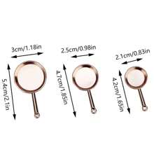 1Set 1:12 Dollhouse Miniature Frying Pan Casserole Metal Cookware Kitchen Decor - Multicolor - View 8