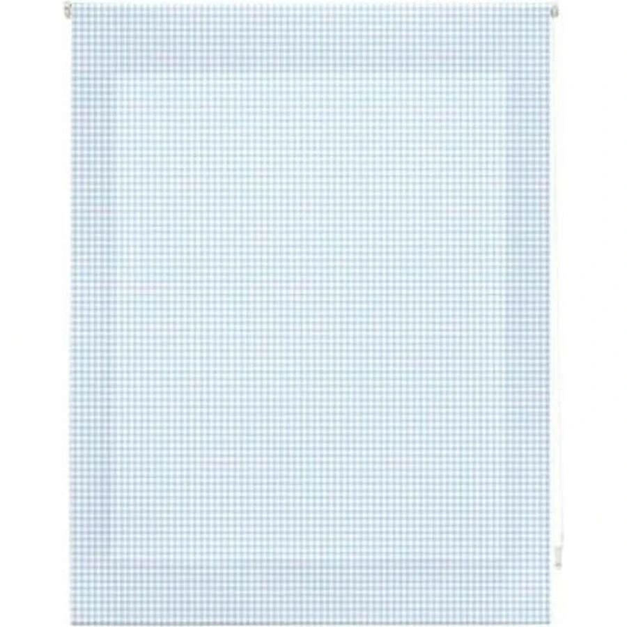 Ecommerc3 半透明卷帘尺寸 140x250 - 米色格纹卷帘 - 寶藍色 - 查看 1