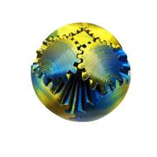 3D Printed Gear Ball Rotatable Cube Toy, Gear-Operated Fidget Toy For Stress Relief And Anxiety - Laser Purple - View 10