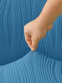 1 件弹力沙发套，四季通用沙发套，沙发垫保护套，适用于卧室、办公室、客厅、家居装饰 - 藍色 - 查看 6