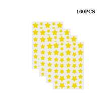 Multi-Piece Golden Star Shaped Stickers, Suitable For Party, Gathering And Other Activities (For Decoration Only, Not Cosmetic)