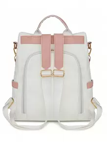 Fashionable Women's Travel Backpack With Tassel Pendant, Anti-Theft Design And Large Capacity