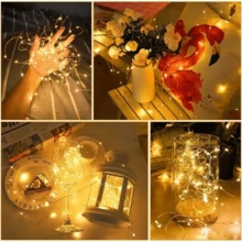 LED Christmas Fairy Lights Cake Gift Box With Creative Star String Lights, Battery Operated Copper Wire Lights - Warm Light - View 4