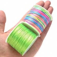 1.5mm 20M/787in Nylon String For Bracelets, Chinese Knotting Cord Nylon Beading Thread For Kumihimo, Braided Bracelets, Beading, Necklaces, Macrame Craft, Wind Chime, Jewelry Making - Wire - View 3