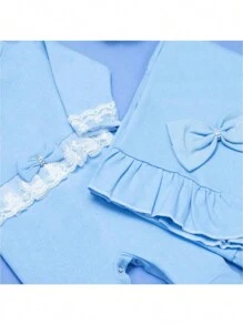 Baby Girls Rompers - Baby Blue - View 2