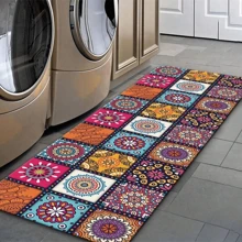 1pc Moroccan Style Anti-Slip Modern Kitchen Mat, Cushioned Shaggy Floor Rug, Entryway Doormat For Living Room, Bedroom, Gaming Room, Laundry Room, Home Decor - Multicolor - View 9