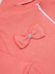 Baby Girls Rompers - 珊瑚橙 - 查看 4