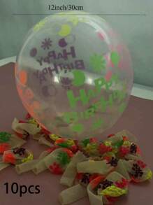 Neon Glow Balloons Neon Stars/Dot Balloons Glow In Blacklight Black Light Fluorescent Neon Latex Balloons For Birthday Wedding Glow Party Supplies,Christmas