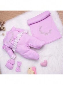 Baby Girls Rompers - Màu Lilac Tím - Xem 4