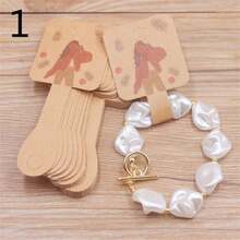 50pcs 10x4cm Paper Card Bracelet Keychain Display Card Handmate With Love Hairpin Earstuds Necklace Card - 10x4cm Necklace Card Packaging Card - View 8