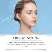 Corrector de Oreja en parche para corregir la forma de la oreja. Pequeño soporte de exhibición para orejas con forma de aleta impermeable - Azul - Ver 4