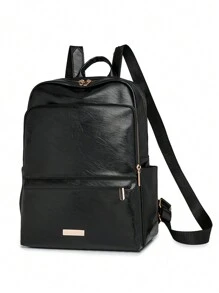 Fashion Women's Street-Style Travel Backpack With Large Capacity For Laptops And Students, School Backpack