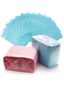 1 paquete de alfombrillas desechables para escritorio de salón de uñas, herramientas de limpieza, 50 piezas de papel para extensión de pestañas, almohadillas para uñas - Multicolor - Ver 2