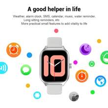 Hot! Unisex Silicone Strap Sports Smart Watch With Dialing/Answering Calls, Pedometer, Calorie & Distance Tracking In Multiple Sports Modes, Call & Message Reminder. 1.73 Inch Full Touch HD Screen Compatible With Android/IOS Phones - Multicolor - View 6