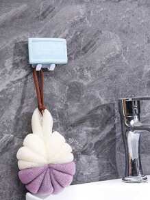 1/3pcs Bathroom Plastic Razor Holder, Storage Hook, Wall Men Shaving Shaver Shelf, Punch Free Razor Rack, Accessories Organization - Black - View 10