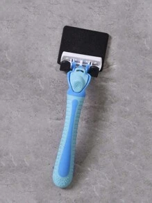 1/3pcs Bathroom Plastic Razor Holder, Storage Hook, Wall Men Shaving Shaver Shelf, Punch Free Razor Rack, Accessories Organization - Black - View 6