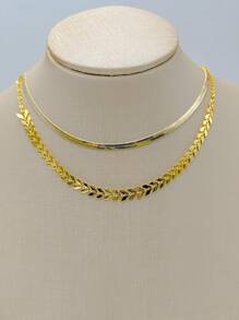 Women Chain Necklaces - Gold - View 1