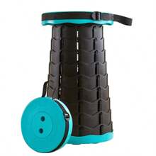 1入組伸縮椅，戶外彩虹摺疊椅，批發便攜式椅子，釣魚椅，塑料椅 - 彩色 - 查看 9