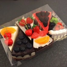 1 件/8 件假蛋糕装饰，6 种款式可选：冰淇淋、奶油巧克力、创意可爱形状、假糖果、人造装饰，适用于家庭、办公室、摄影、背景、超市、商店食品展示道具 - 彩色 - 查看 4