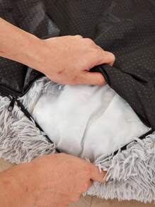 1 chiếc giường sofa góc phải bằng vải nhung chắc chắn cho chó, chuồng thú cưng có thể tháo rời và giặt được, giường chống trượt cho chó con, giường ấm áp cho mèo và chó nhỏ, vừa và lớn, giường sofa cho mèo trong nhà, đồ dùng cho chó, nuôi chó con, XL - Màu Khaki - Xem 7