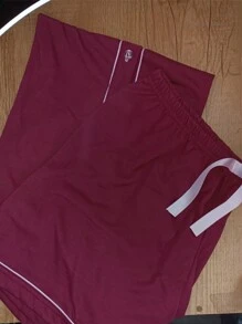 Women Pajama Sets - 酒紅色 - 查看 1